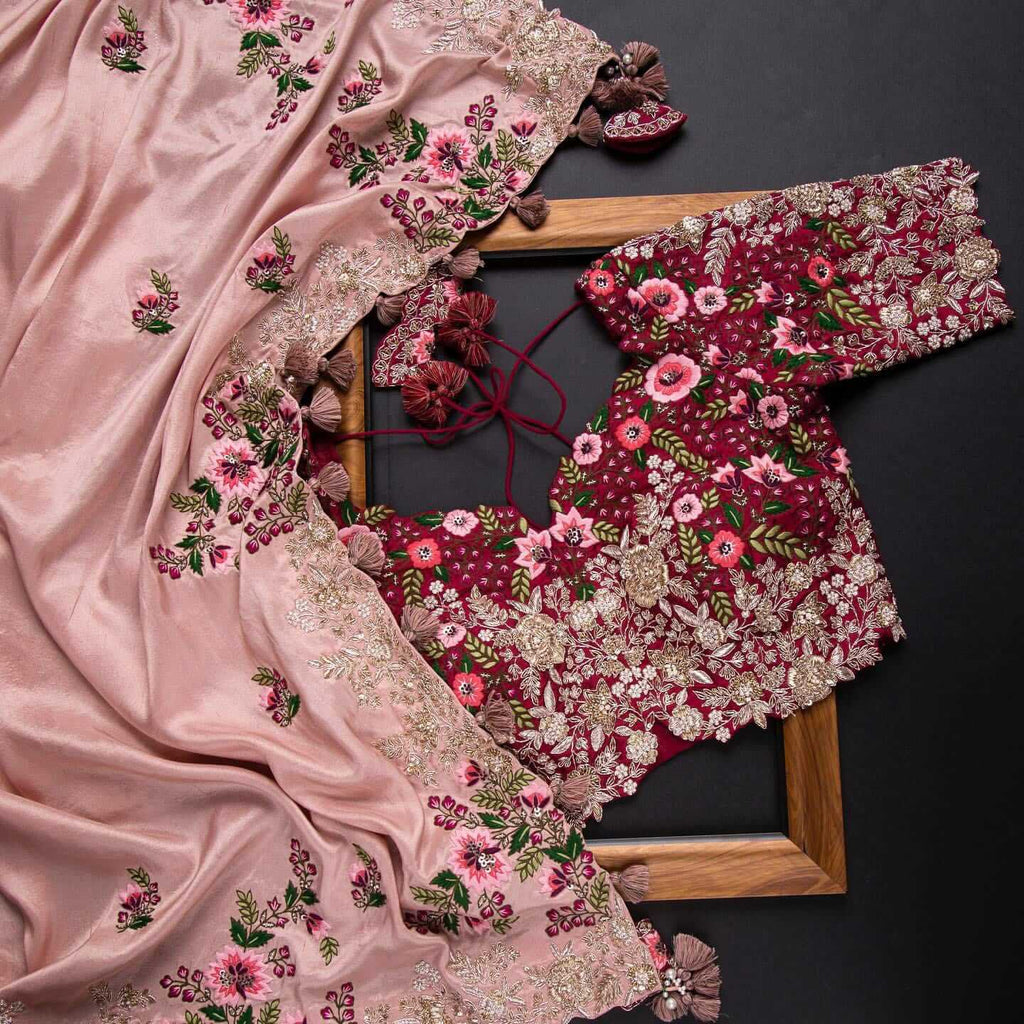 New Fancy Designer Saree With Blouse